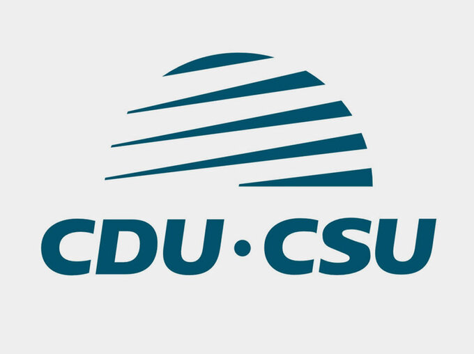 Logo der Unionsfraktion CDU/CSU mit stilisierter Kuppelgrafik und der Aufschrift „CDU · CSU“ auf hellem Hintergrund.